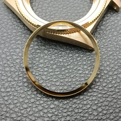 High-Quality Chapter Ring for Watch Cases - Durable Hard Plastic Inner Ring, Size 30.3*27.3mm (Polished gold)