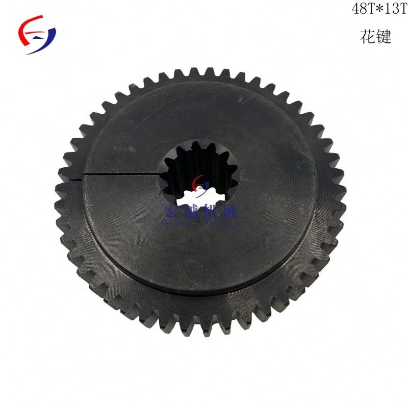 splined 48T 13T*3.8 for excavator hydraulic pump spline coupling 300*48T 352*48T connection plate hub