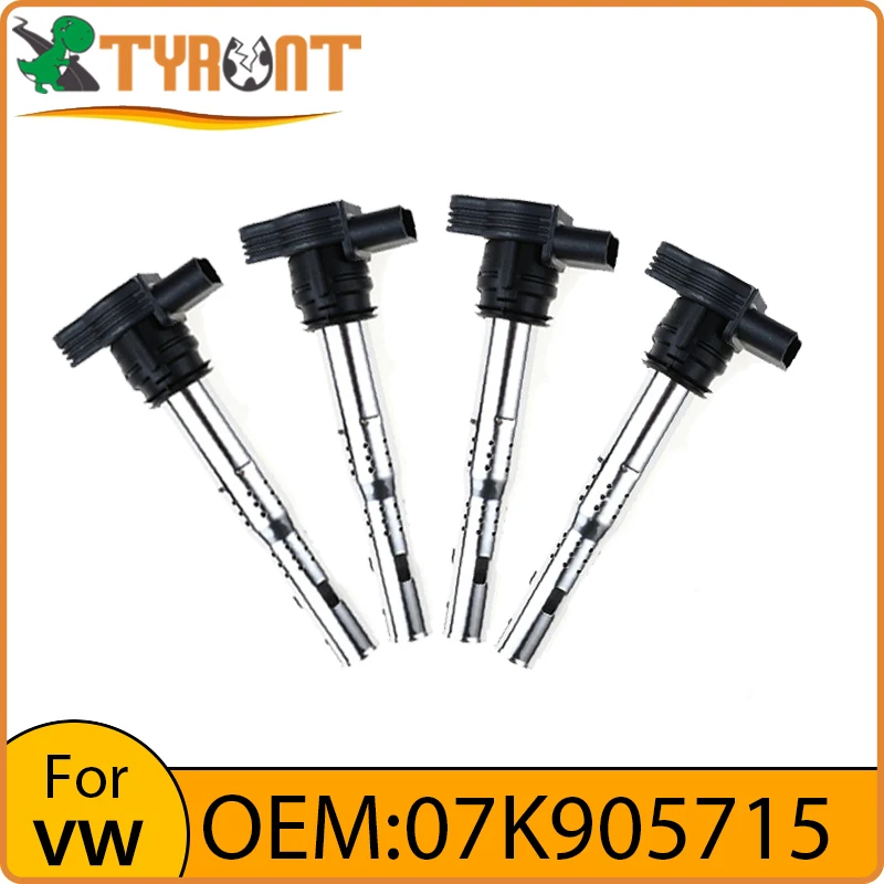 TYRNT New High Quality Ignition Coil 07K905715 07K905715D 07K905715B For VW Passat Golf Audi A3 A4 A6 Lamborghini Murcielago