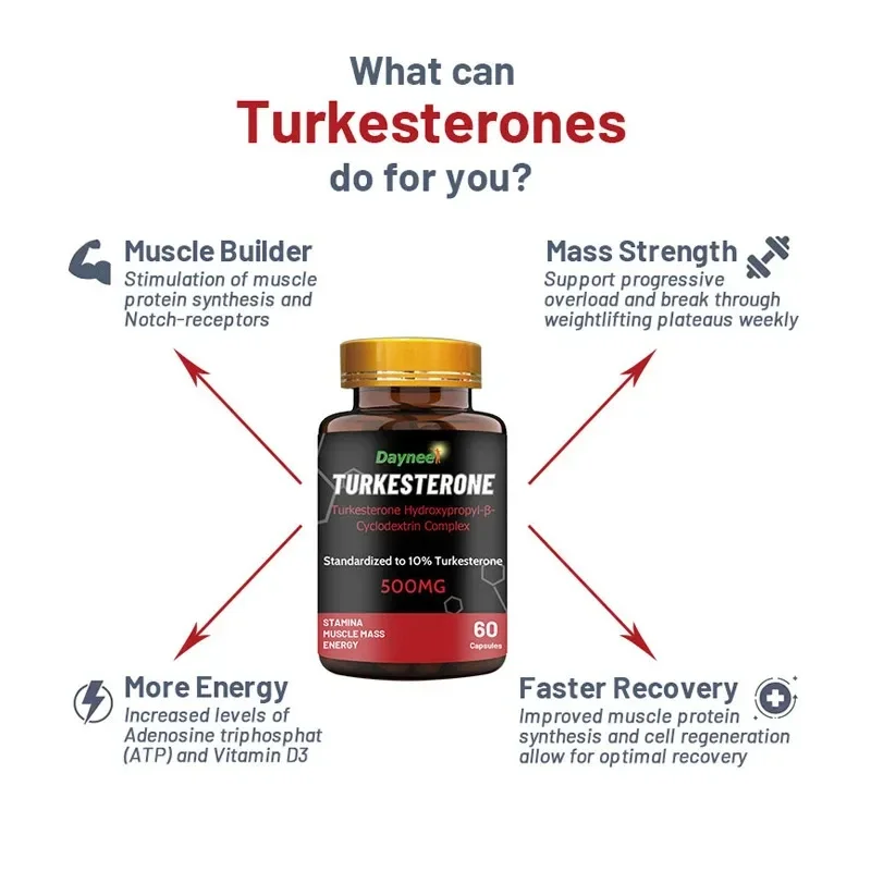 Turkesterone Capsules+Ecdysterone Capsules 2 Bottle