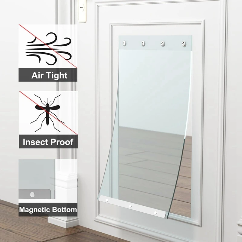 ABUN-Dog Door Replacement Flaps, Compatible For Perfect Products Designer Series DSPRFXL RFXLN, Doggie Door Replacement Flaps