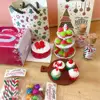 Cute 1/6 Scale Dollhouse Miniature Christmas Gift Mini Cupcake Candy Macaron for Doll House Kitchen Play Toys 5