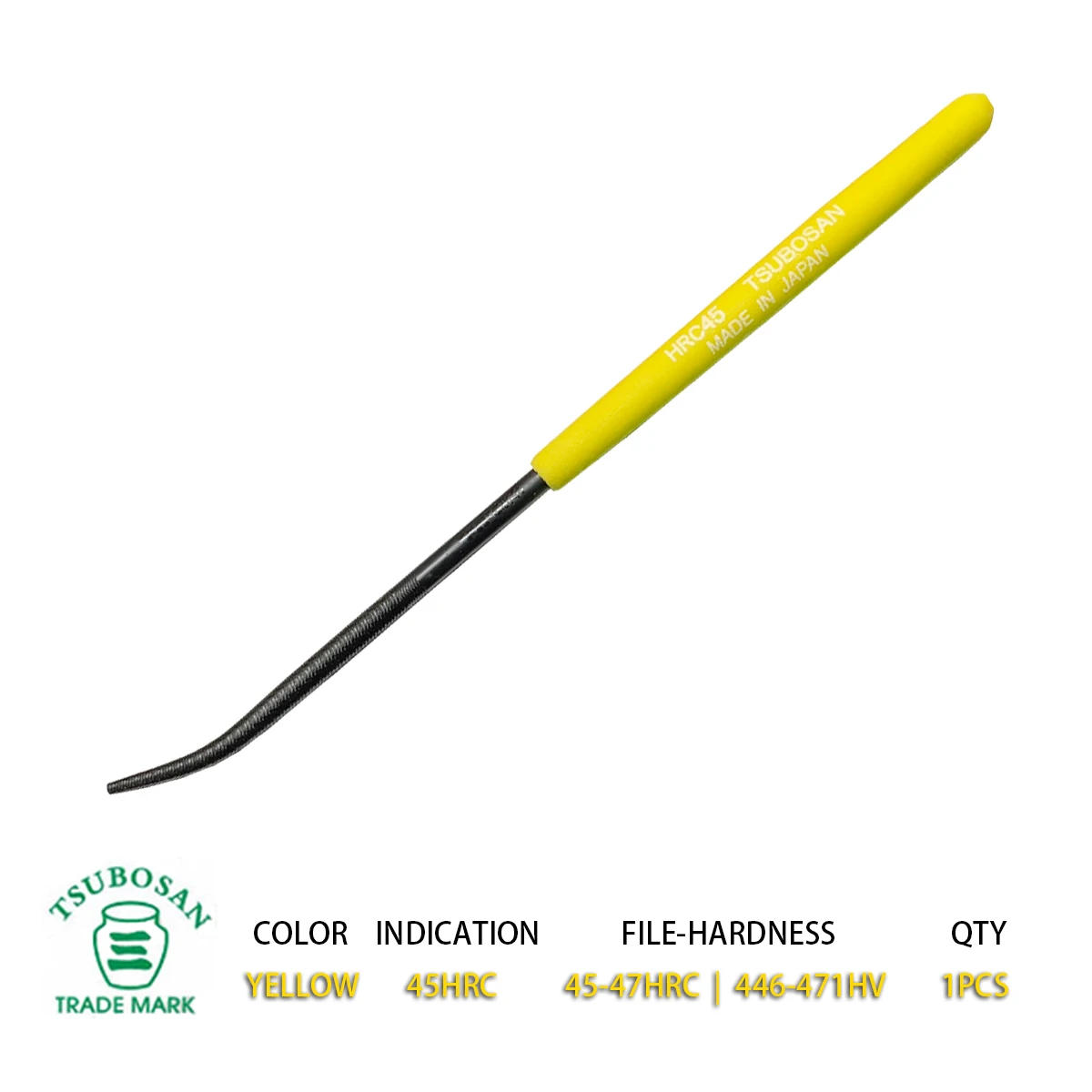 Long Line File TSUBOSAN Very Thin Line Round Files 100mm 353 1.2mm - 2.5mm Made In Japan