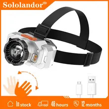 

Super Bright XPE COB Headlight Rechargeable Strong Light Long Range in the Field Induction Outdoor Searchlight Portable Headlamp