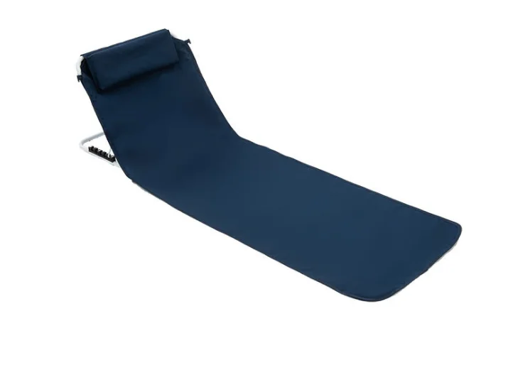 hot high quality Portable lightweight aluminium folding outdoor beach orange camping bed chair 5