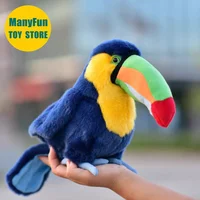 Toucan Plush Toy High Fidelity Hornbill Plushie Toco Peluche Lifelike Stuffed Animals Simulation Doll Toy Gifts For Kids 1