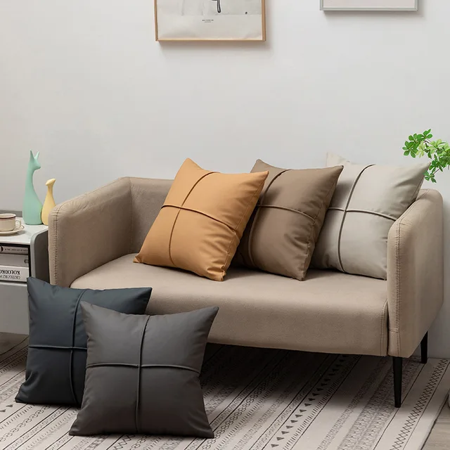 Waterproof Faux Leather Cushion 1