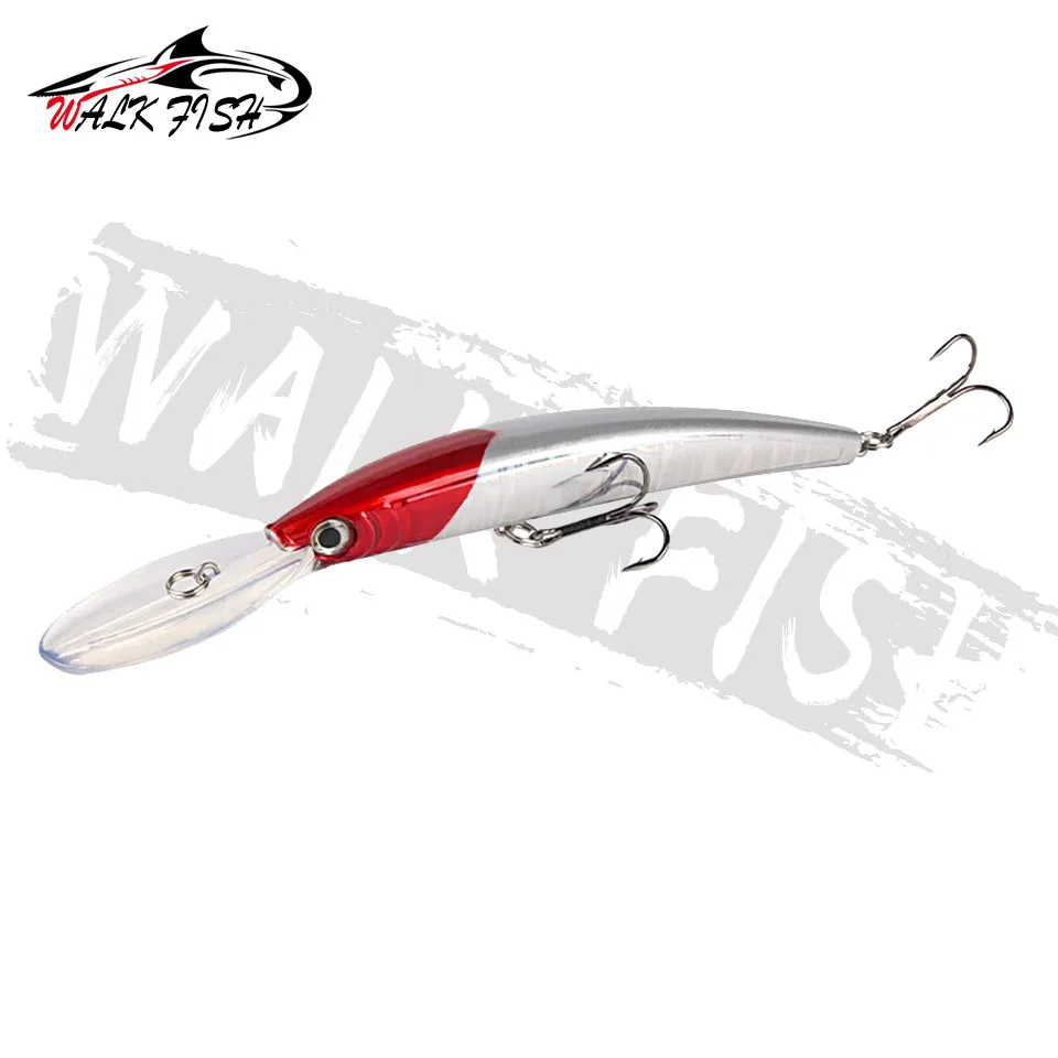 Walk Fish Bionic Minnow Angeln Köder Bass Troll ing künstlichen harten Köder 15,3 cm 16g Kurbel köder Wobbler 3d Augen zum Angeln Karpfen – Detail 4