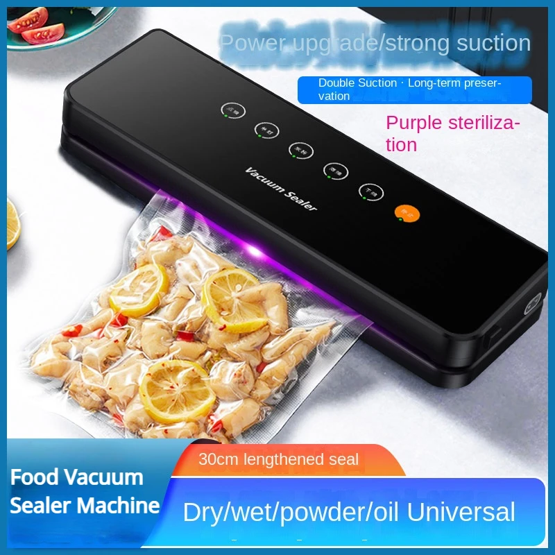 Xiaomi Food Vacuum Sealer Machine Modalità Di Cibo In Polvere Secca E Bagnata 60Kpa Automatico Per La Conservazione Degli Alimenti Con Sacchetti Da 10