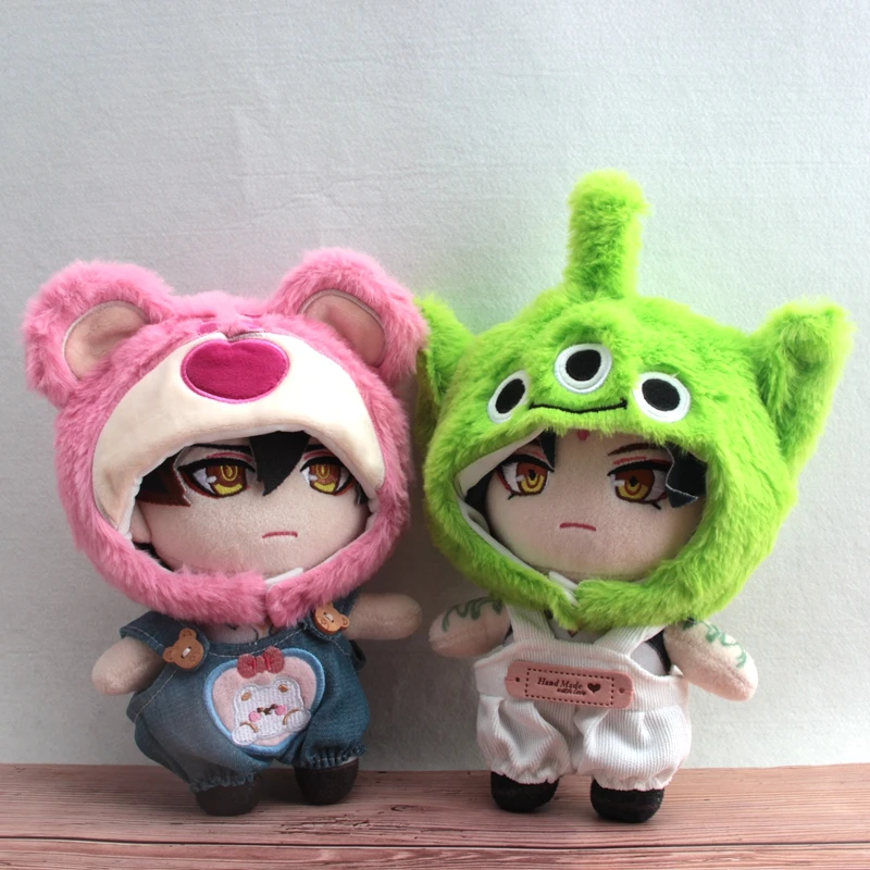 

20cm Doll Clothes Headgear Pink Bear Kawaii Decoration Skz EXO Genshin Impact Plush Accessories Fans Gifts Free Shipping Items
