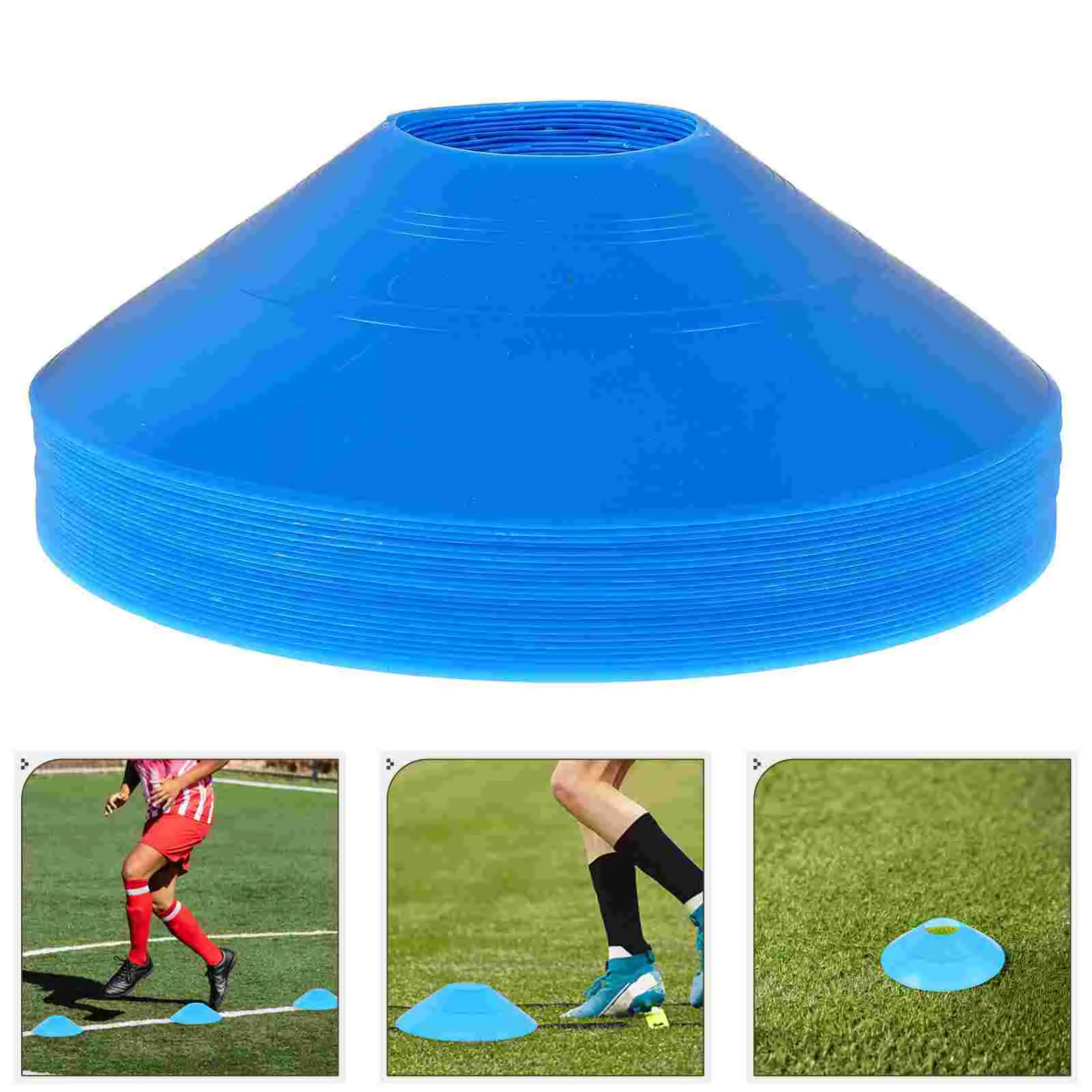 25pcs Sports Cones Soccer Cones for Football Training Disc Agility Soccer for Sports Football Basketball Coaching Tr