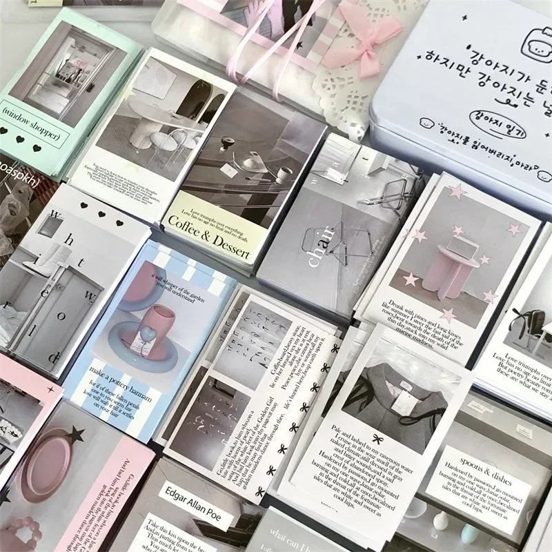 30Pcs Washi Stickers for Gift Packaging Stickers Journaling Daily Scenery Aesthetic Fashion Scrapbook Stickers Set