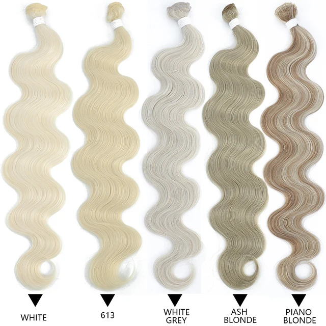 Body Wave Bundles Brazilian Hair Weaving Soft Natural Synthetic Hair Extensions Colorful Body Wave Top Quality Thick Hair 3