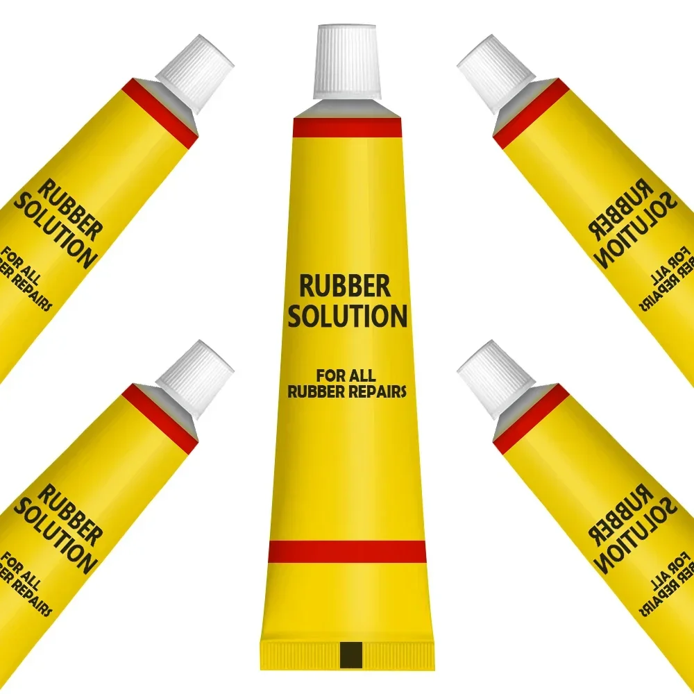5Pcs Bicycle Repair Glue Bike Tire Repair Tools Bicycle Inner Tube Puncture Cement Rubber Cold Patch Solution tire repair glue