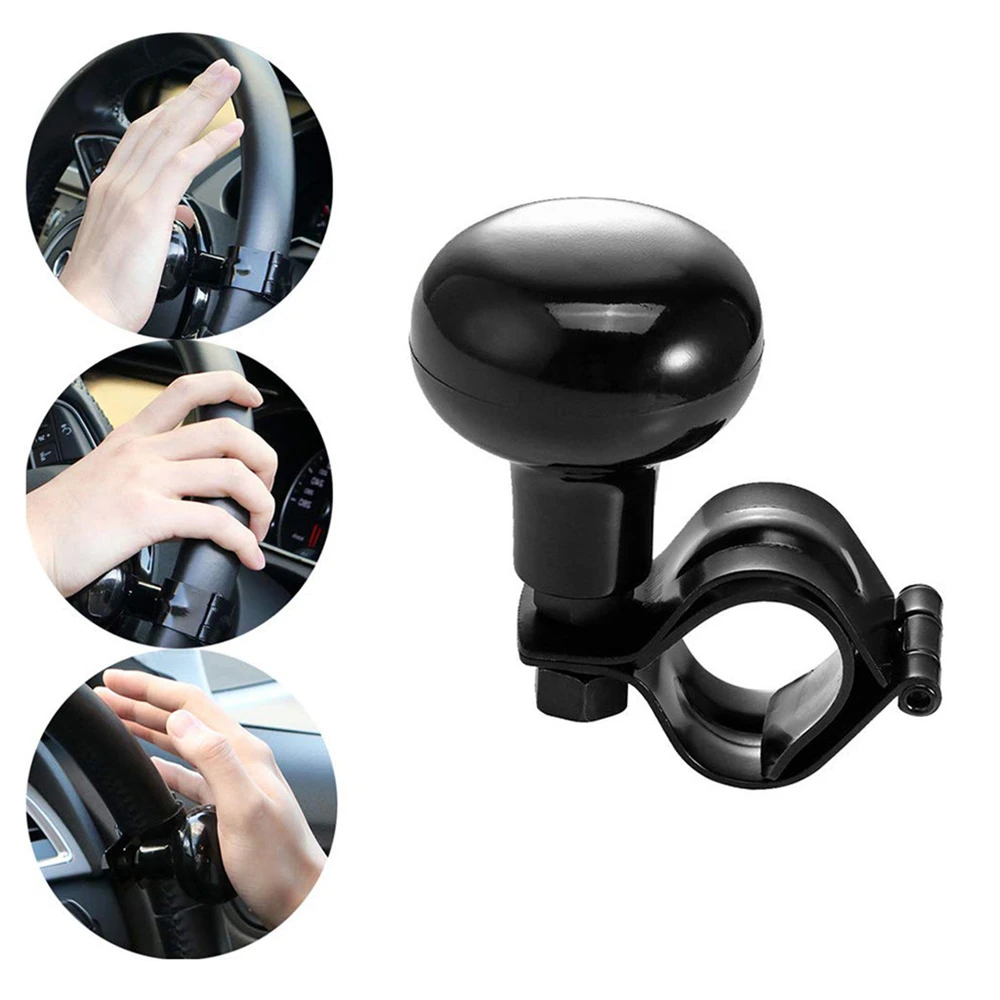 

1Pcs Black Universal Steering Wheel Spinner Heavy Duty Car Truck Handle Power Knob Durable Accessories