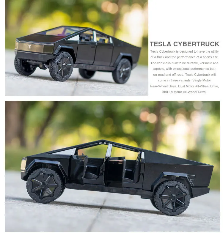 remote control boats Suv 1/64 Tesla Cybertruck Pickup Alloy Car Model Diecasts Metal Toy Vehicles Car Model Simulation Collection Matchbox Cars Gift pixar cars diecast