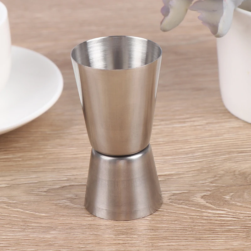 1PC 20/40ml Stainless Steel Cocktail Shaker Measure Cup Dual Shot Drink