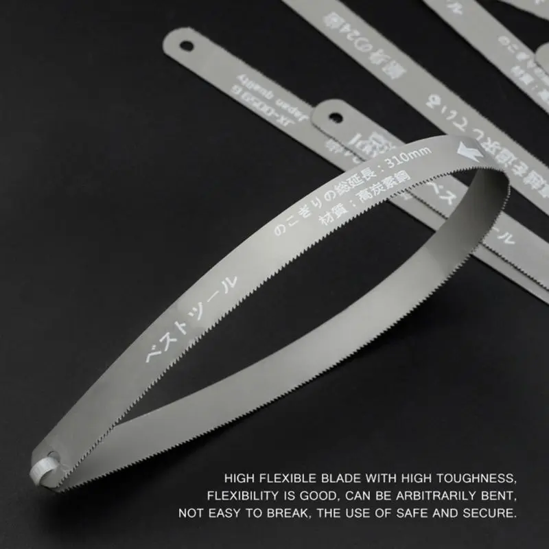 Replacement Hacksaw Metal Cutting Hacksaw Hand with 24 Teeth 300mm/12-inch Length Carbon Steel 4