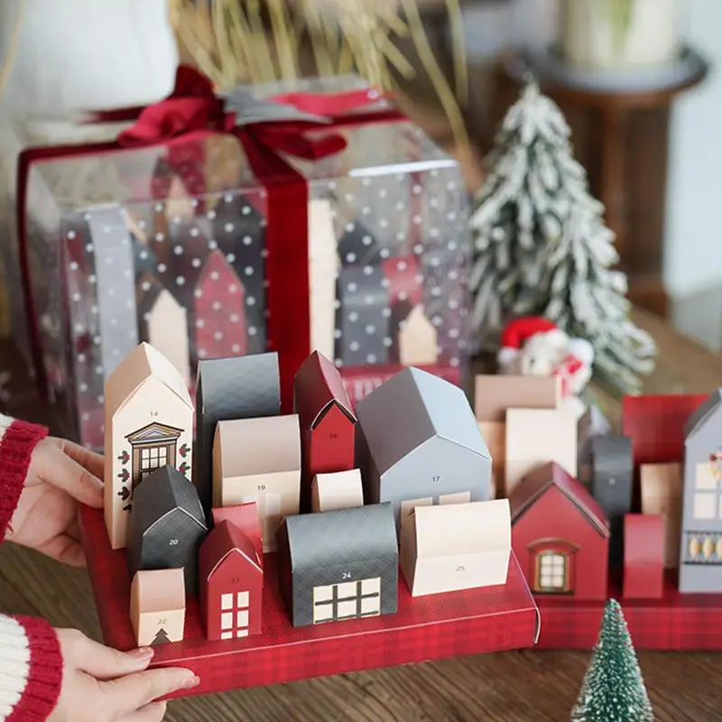 Advent Calendar Boxes Empty Boxes Refillable Gifts 25 Days Christmas Countdown Calendar Christmas Advent