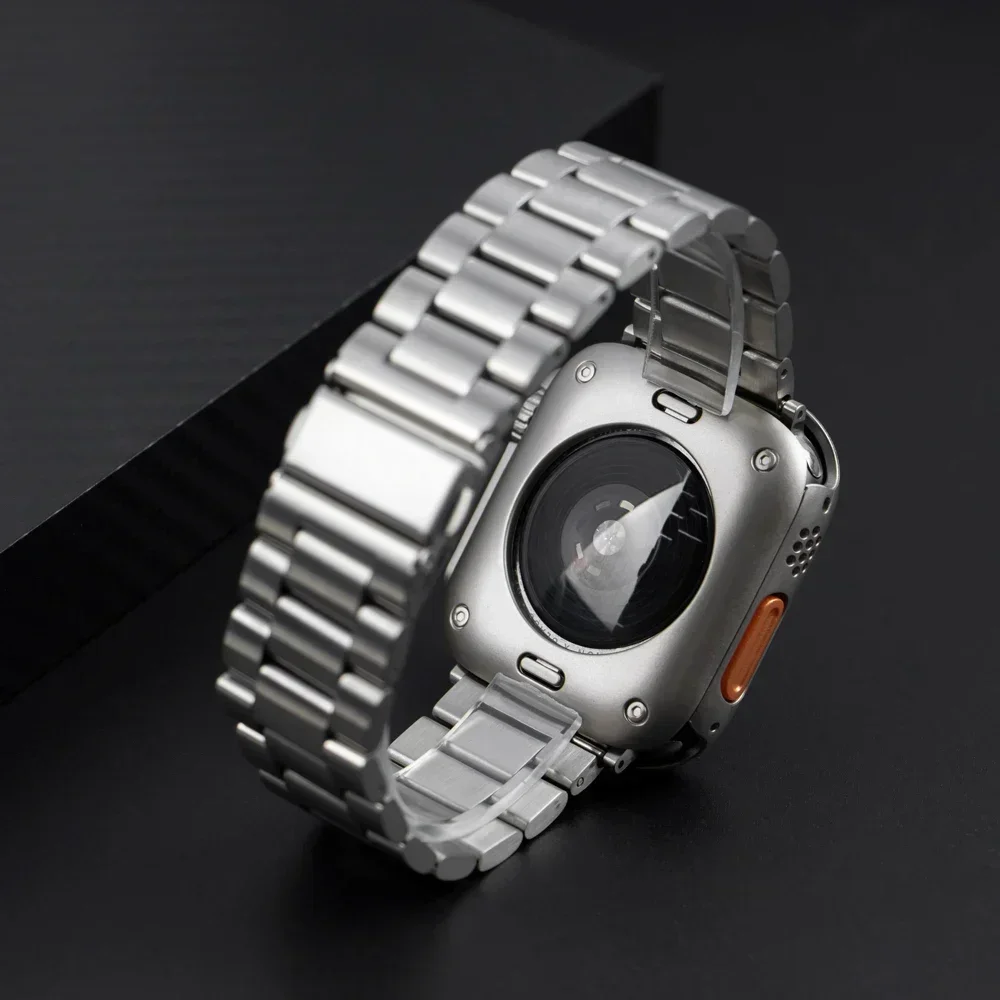 Premium Stainless Steel Watch Strap with Ultra Protective Case
