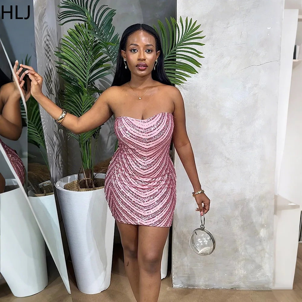 HLJ Y2k Sexy Sequin Patchwork Mini Bodycon Dress Woman Shining Sleeveless  Backless Dresses Female Party Clubwear Vestidos New - AliExpress 200000345