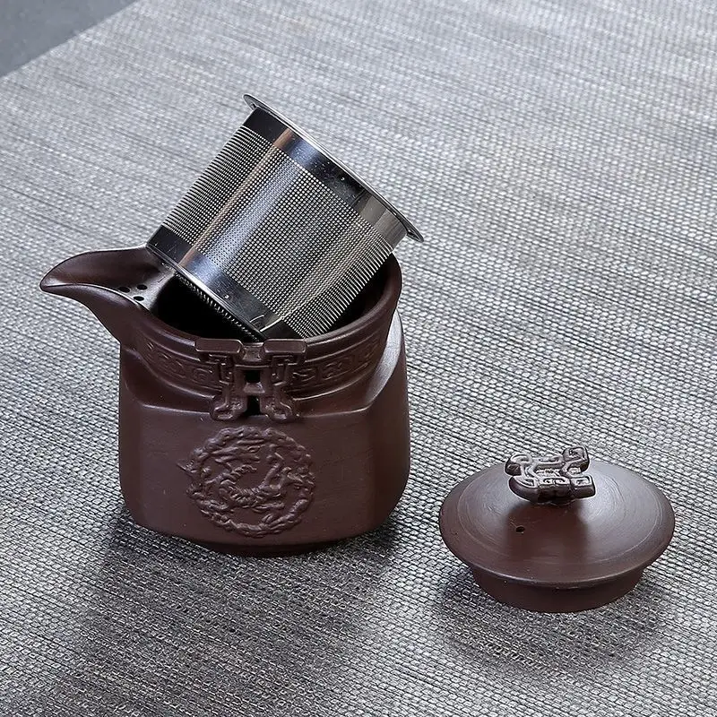 Ceramics Tea set Include 1 Pot 2Cup Travel teapot elegant gaiwan Beautiful and easy teapot kettle kung fu teaset