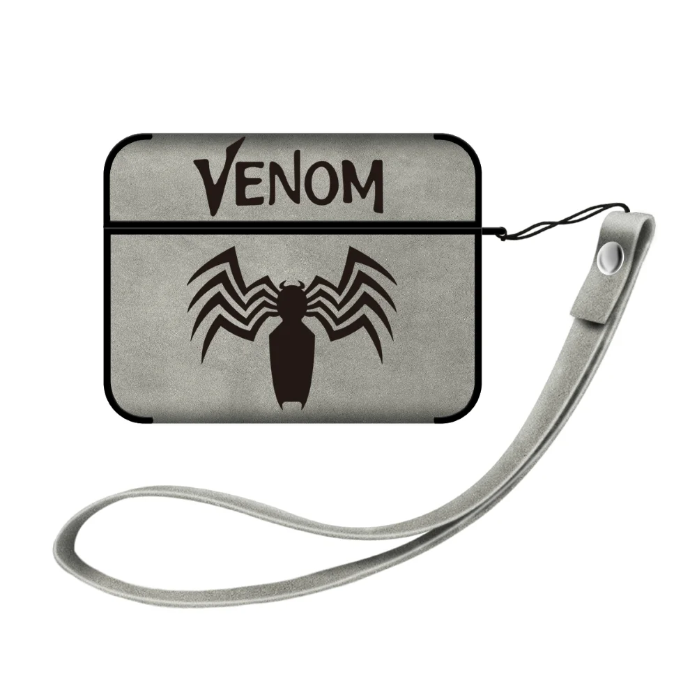 Custodia Per Apple Airpods 1 2 Pro 3Rd Generation Leather Cool Con Cinturino Per Cordino Plain Fundas Earpods Cover Rigida Airpods Pro 2 Case