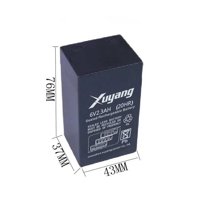 6V 2.3AH lead acid rechargeable battery vrla battery