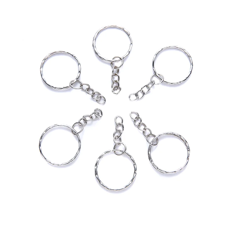 Key Rings Key Chains Metal Keychain Key Chain Accessories Blank Keyring Charms Split Ring Keyfob Key Holder Link Rings Women Men DIY