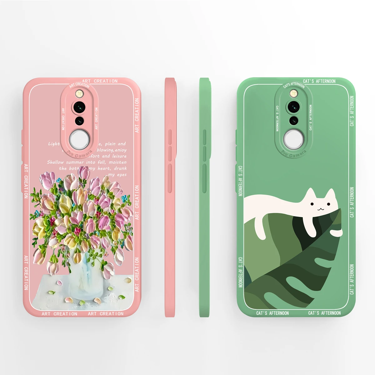 Butterfly Back Cover with Liquid Silicone Protection - Full Protection Bumper Case