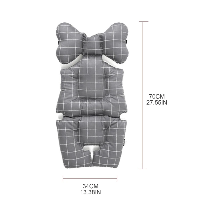 

XXFE Soft Cotton Stroller Pad Liner Breathable 3D Mesh Changing Nappy Pad Pushchair Mattress Mat Baby Pram Seat Cover Cushion