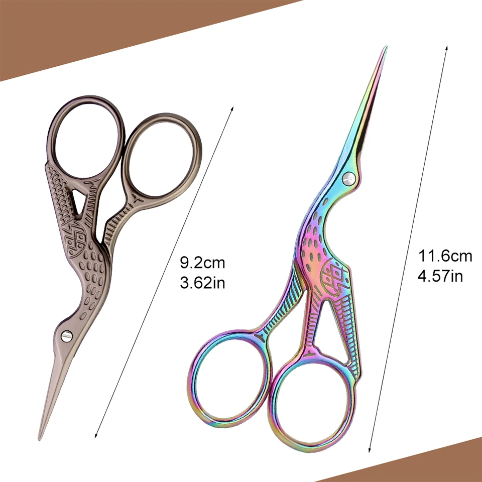Tailor Scissors KRABALL Crane Mouth Sewing Needlework DIY Craft Vintage Embroidery Fabric Cutting Shears