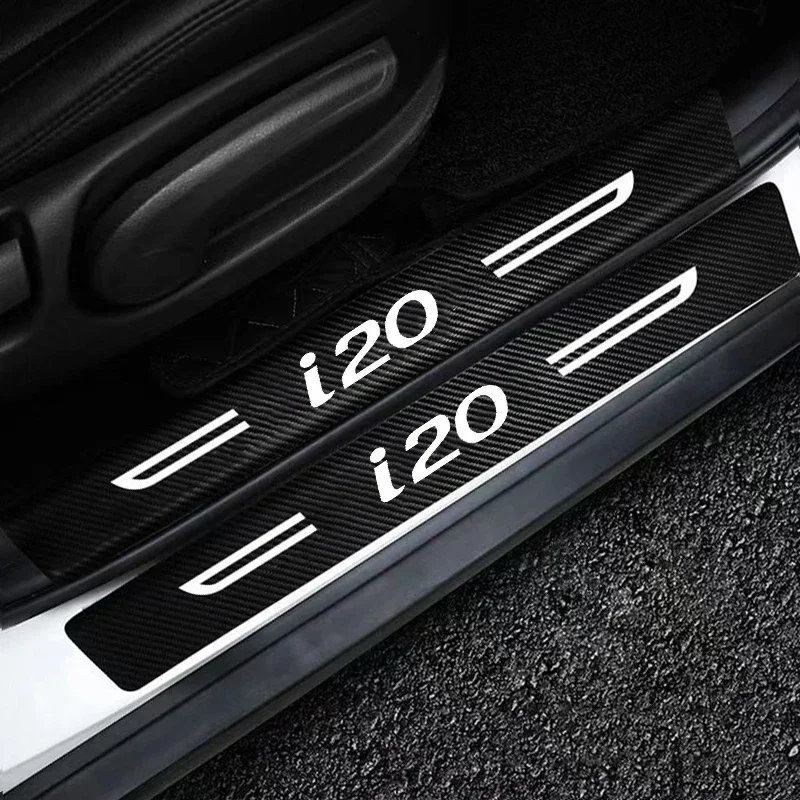Carbon Fiber Rear Bumper Protector Strip Anti-Scratch Sticker - Stylish Auto Exterior Accessory