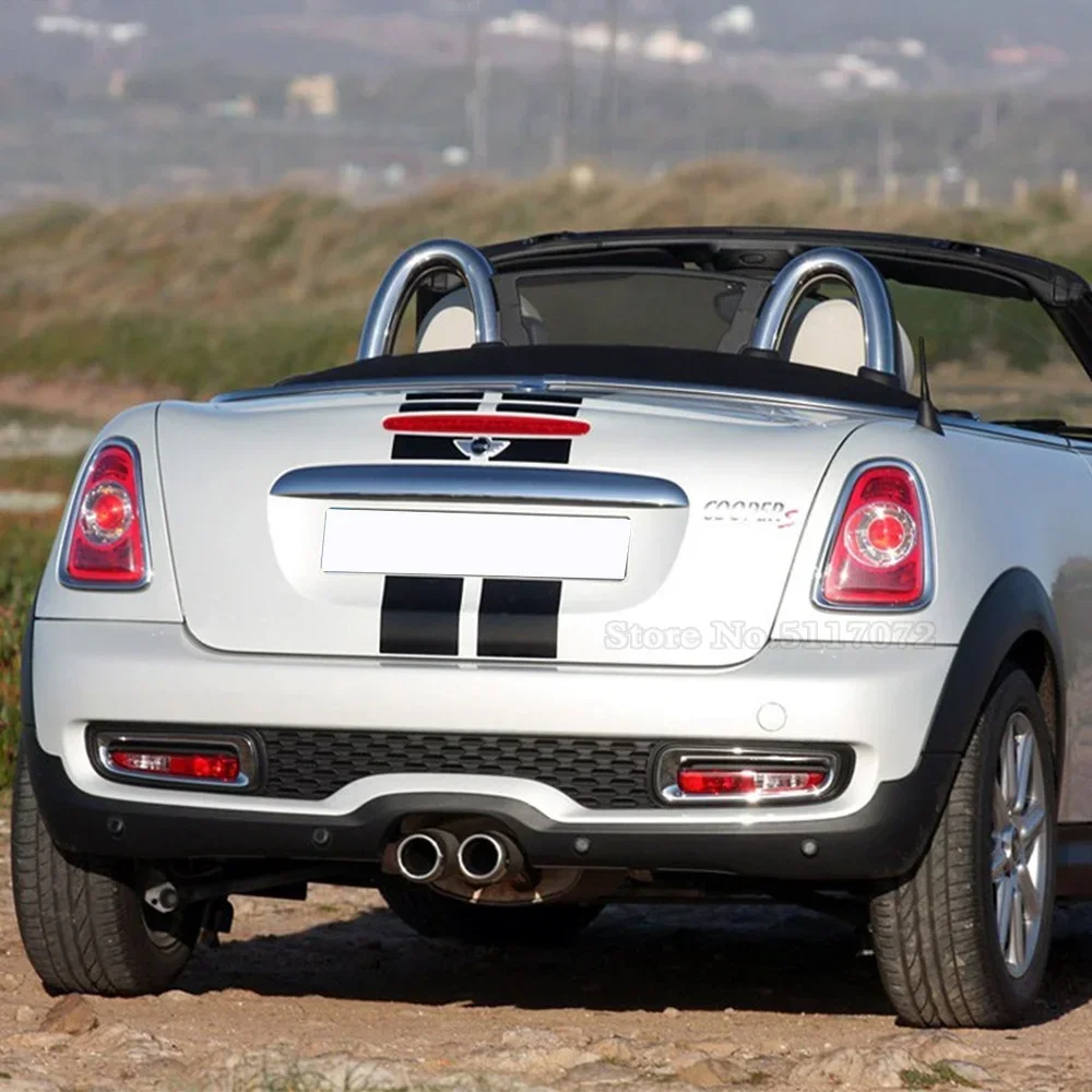 미니 쿠퍼 쿠페 R58 카브리오 R57 로드스터 R59 JCW 액세서리용 자동차 후드 보닛 스트라이프 스티커 엔진 커버 루프 트렁크 데칼