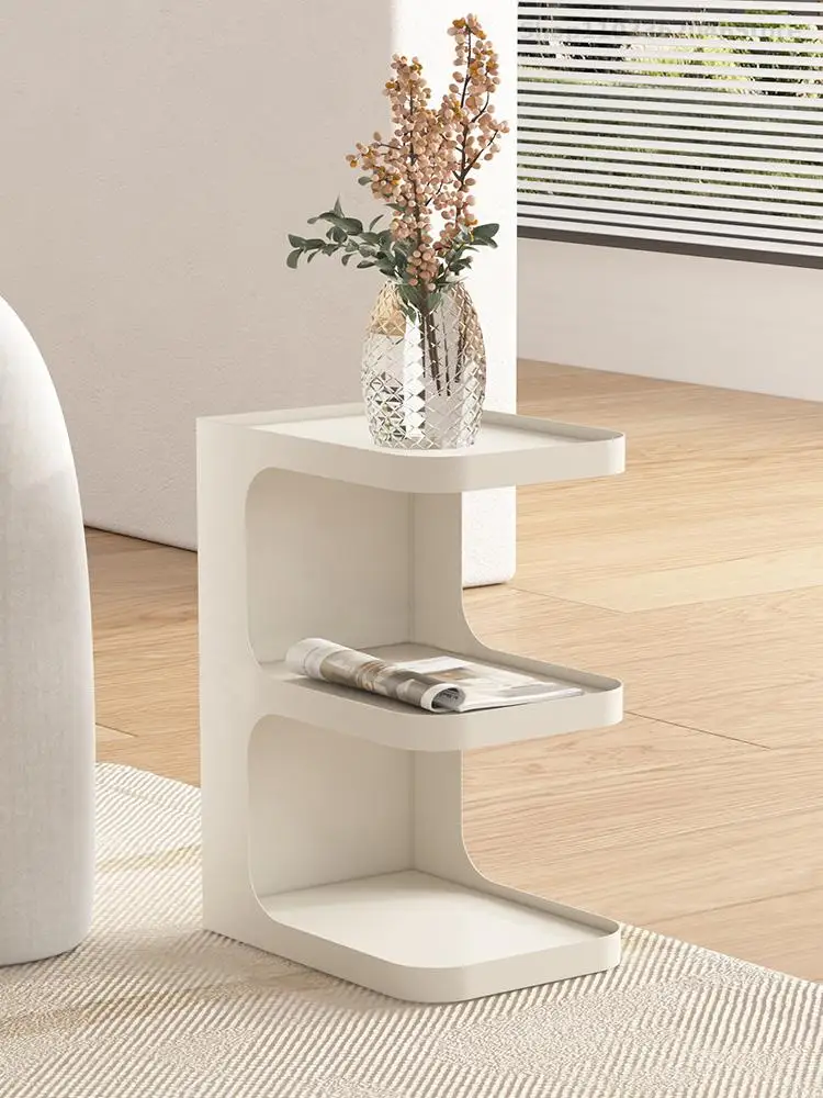 Living Room Sofa Side Table Light Luxury Modern Simple Iron Art Small Apartment Coffee Table Corner Bedside Cabinet