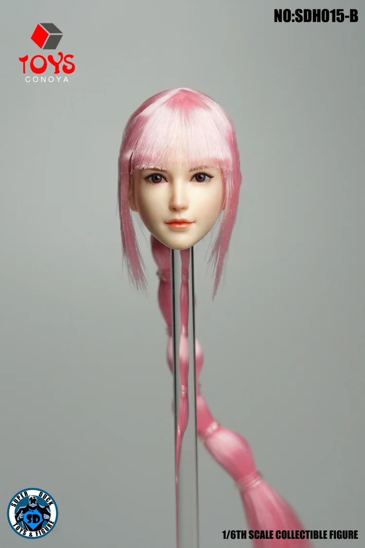 SUPER DUCK SDH015 1/6 Female Head Sculpt Carving Model Fit 12