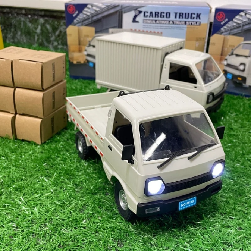 1:10/1:16 Wpl D12 Rc Car Simulation Drift Climbing Truck Led Light Cargo Rc Electric Toy Model For Boys Christmas Surprise Gifts 3