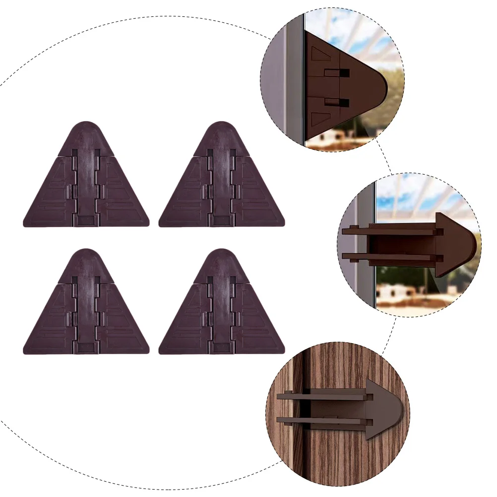 4 Pcs Child Safety Lock Sliding Door Window Cabinet Security Latch Hardware Window Safety Device Reusable Protection Tool Fits
