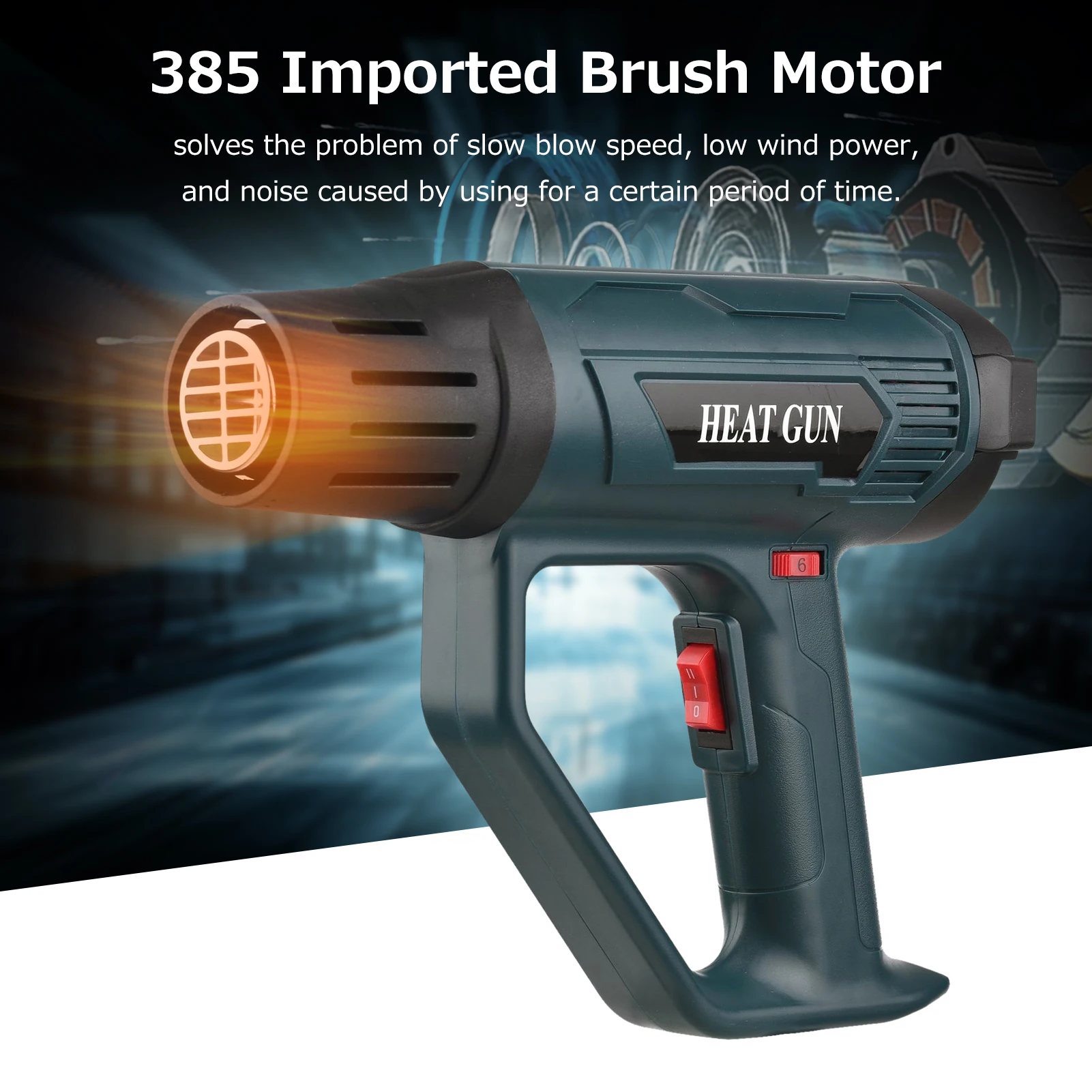 Heat Gun Hot Air Blower High Power Heavy Duty Fast Air Heater Adjustable  Temperature Electronic Digital Display Rapid Soldering - AliExpress