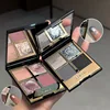Four-color Eyeshadow Palette Sparkling Pink Brown Earth Color Smoked Eye Shadow Palette Matte Glitter Eyeshadow Shiny Eye Makeup 4