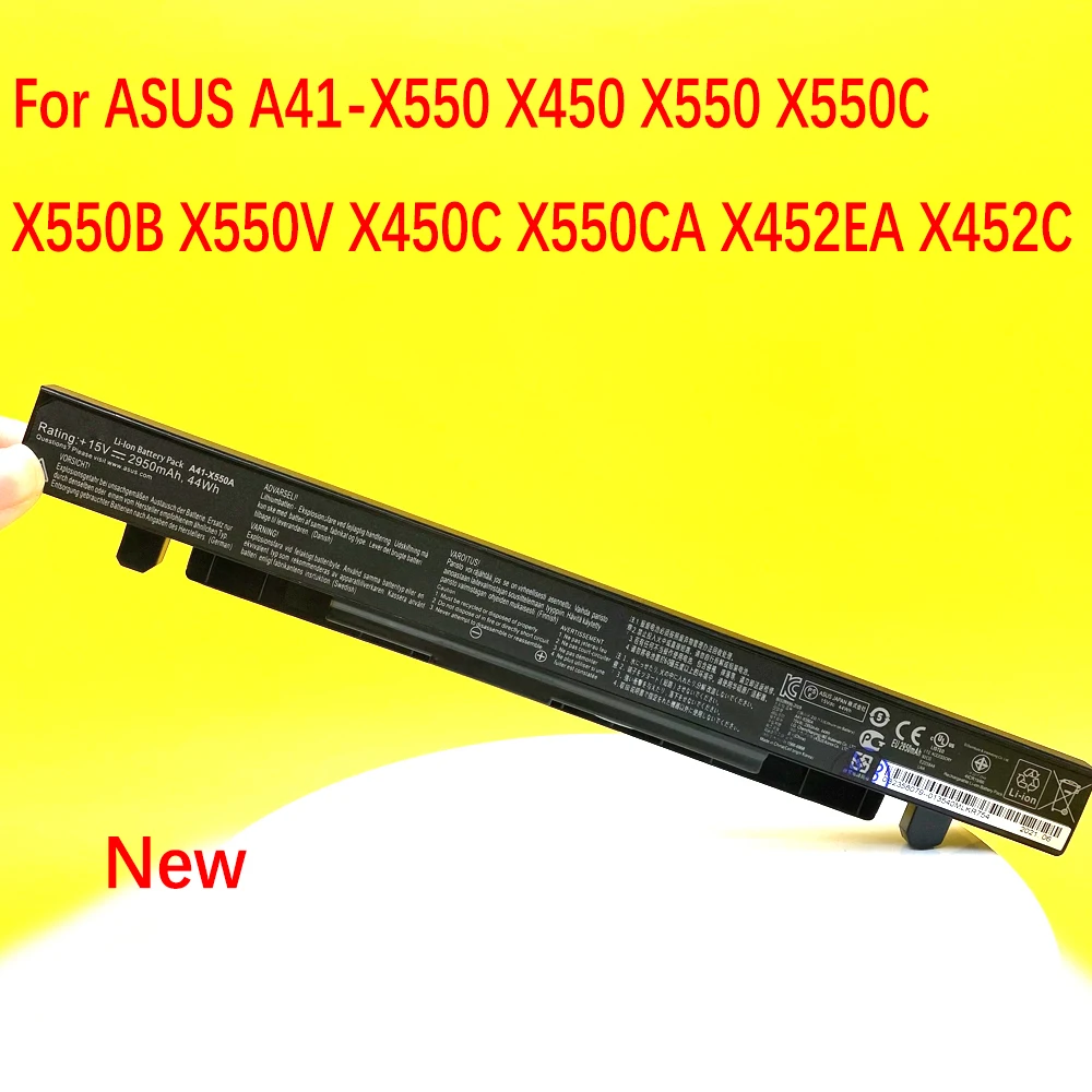 Nova Bateria para Asus A41-x550 R510c X550c X550l X550j R510l X550ca X552e X550v K550l F550v X550a P550c X550ea X550d R510 X550vx R510j F550c Y481c Y581c X550b A450c R409 P450 P550 K450 F552 450ve A550c A550l A550v
