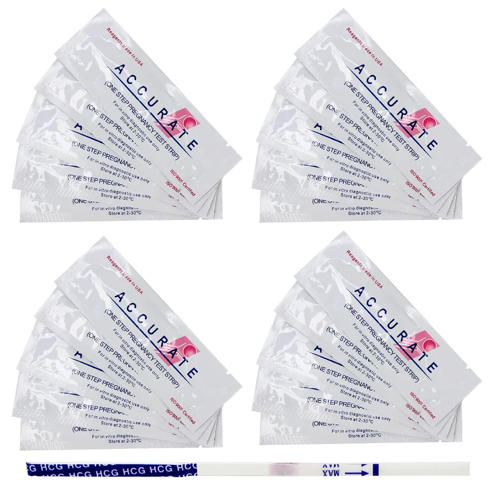 20 יחידות מקלות הריון HCG מבחן הריון הרבה תשובה ראשונה מעל 99% דיוק מהיר מהיר נאמנות מבחן חיזוי הריון
