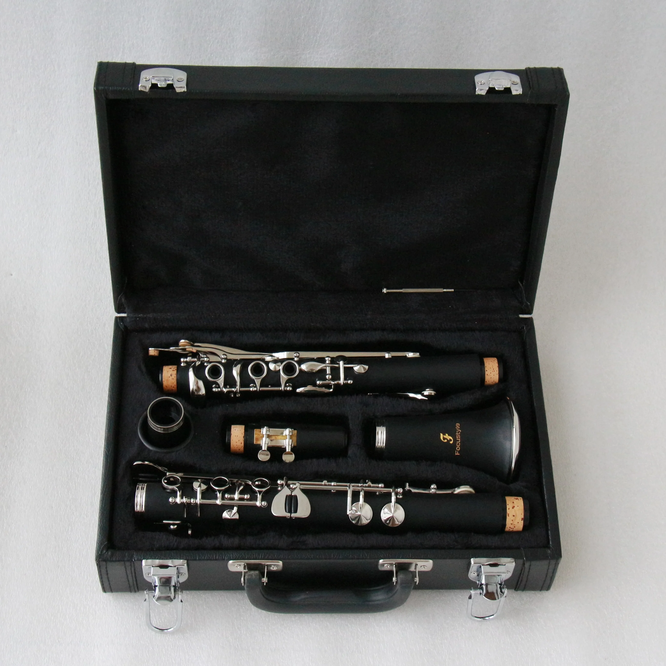 G Key German System Nickel Plated Clarinet For Retail FCL-600