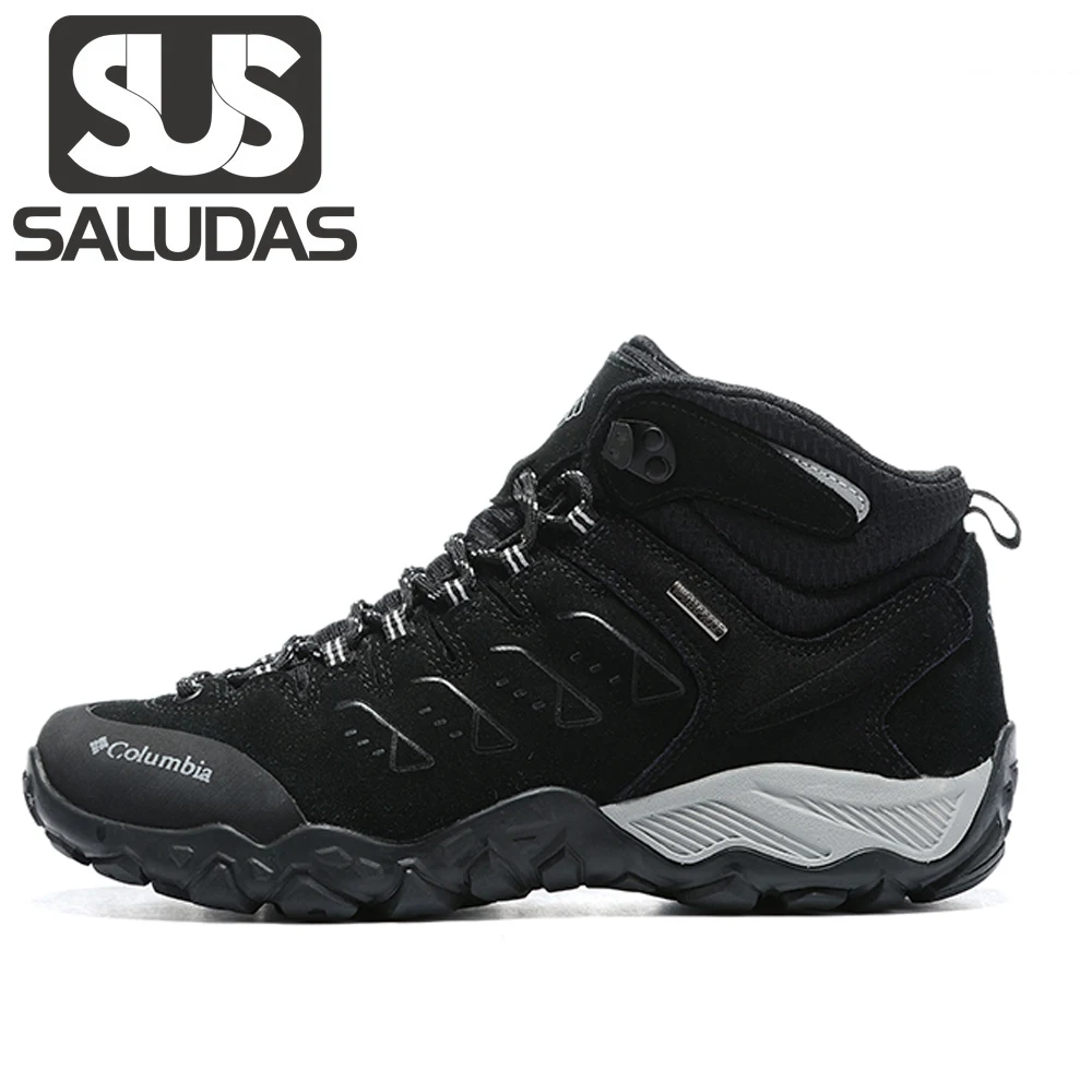 

SALUDAS Men Hiking Shoes Outdoor Sports Boots Climbing Man Shoes Anti Slip Warm Fur Winter Men Boots Outdoor Winter Man Sneakers