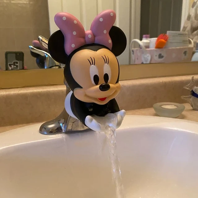 Disney Minnie Water Tap Faucet Extender Stitch Saving Silicone Mickey Faucet Extension Tool Help Kid Washing Hand Animal TOYS