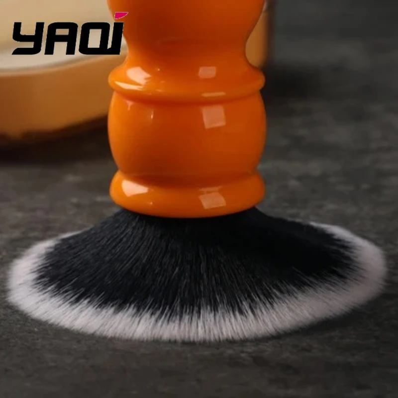 2026 야치 24mm 부드러운 합성모 좋은 턱시도 매듭 오렌지 핸들 면도 브러쉬