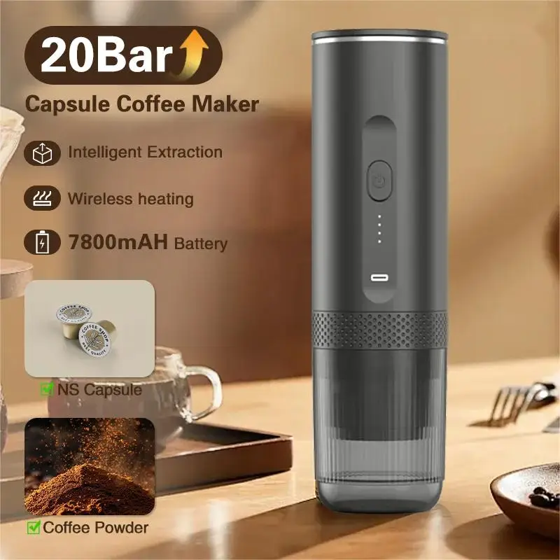 HOMEFISH 3-in-1 Wireless Portable Espresso Machine