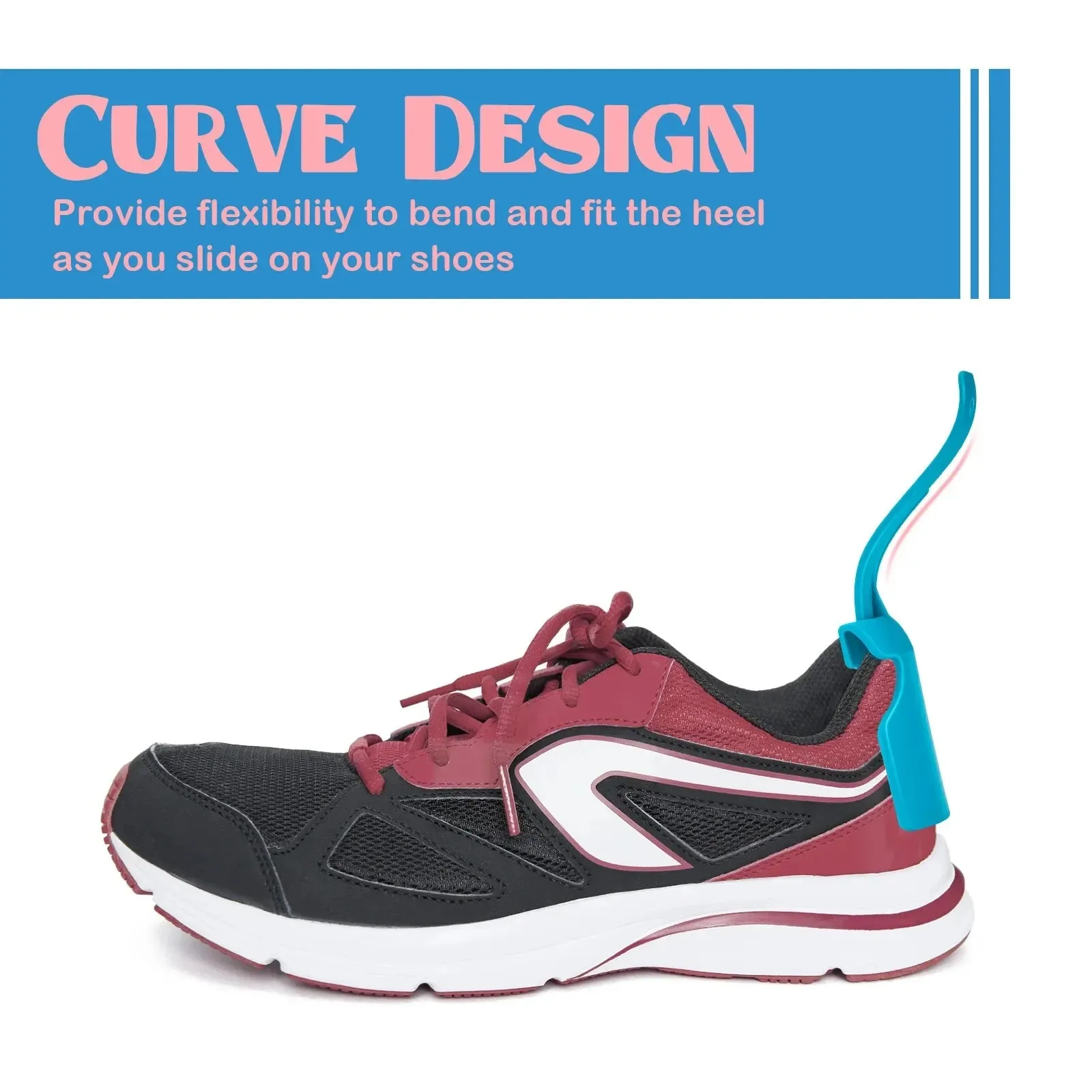 전문가용 플라스틱 구둣주걱, 편리한 신발 착용 도구, 고품질 미끄럼 방지 구둣주걱, 노인용 신발 액세서리