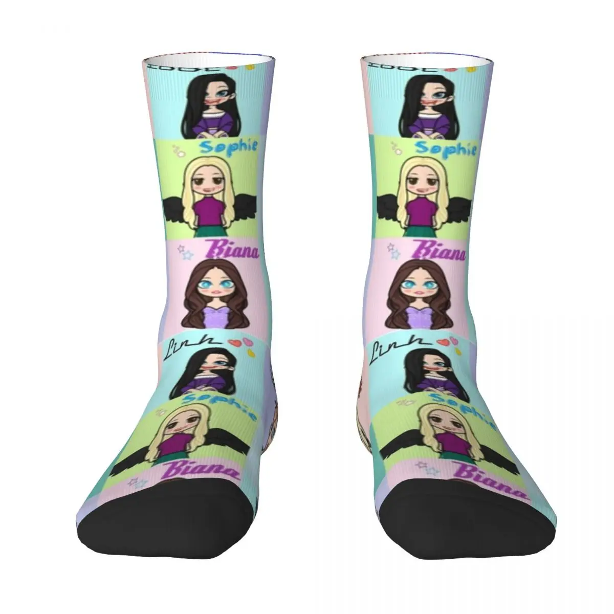 

Keeper Of The Lost Cities Character Socks Harajuku Super Soft Stockings All Season Long Socks Accessories for Unisex Gifts