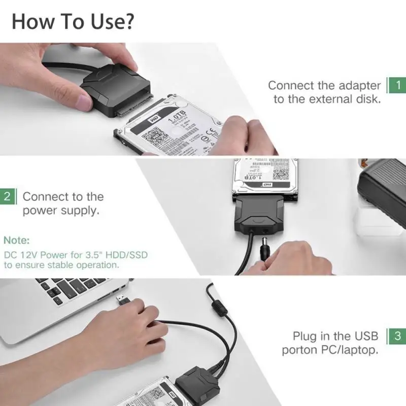 ޴ ܺ SSD HDD , ȿ  , ÷  ÷,  USB 3.0 to Sata, 2.5 ġ, 3.5 ġ ̺ 
